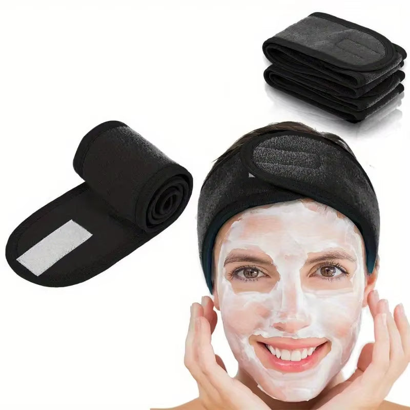 Women'S Adjustable Wide Headband - Great Cosmetic Accessory for Yoga, Sports, Spa, Bath, Shower, Makeup and Face Wash